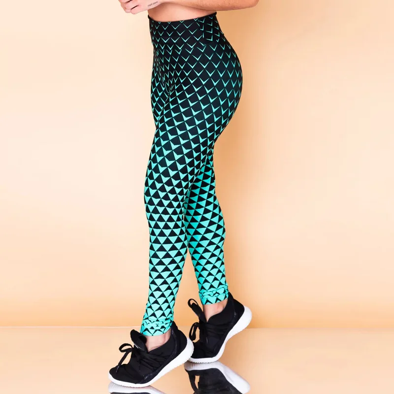 

Cross border Amazon hot selling hot digital print high waist hip lifting Sexy Sports tight yoga pants for women