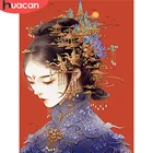 Алмазная живопись HUACAN, традиционная Женская Вышивка крестиком, алмазная вышивка, Китайская мозаика, домашнее искусство, подарок ручной работы