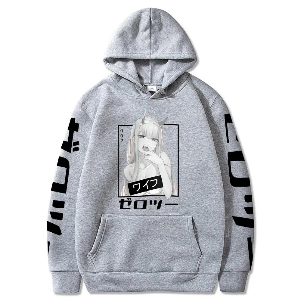 

New Anime Darling In The Franxx Zero Two Women Men Hoodies Harajuku Casual Streetwear Funny Graphic Sweatshirts Unisex Hoodies