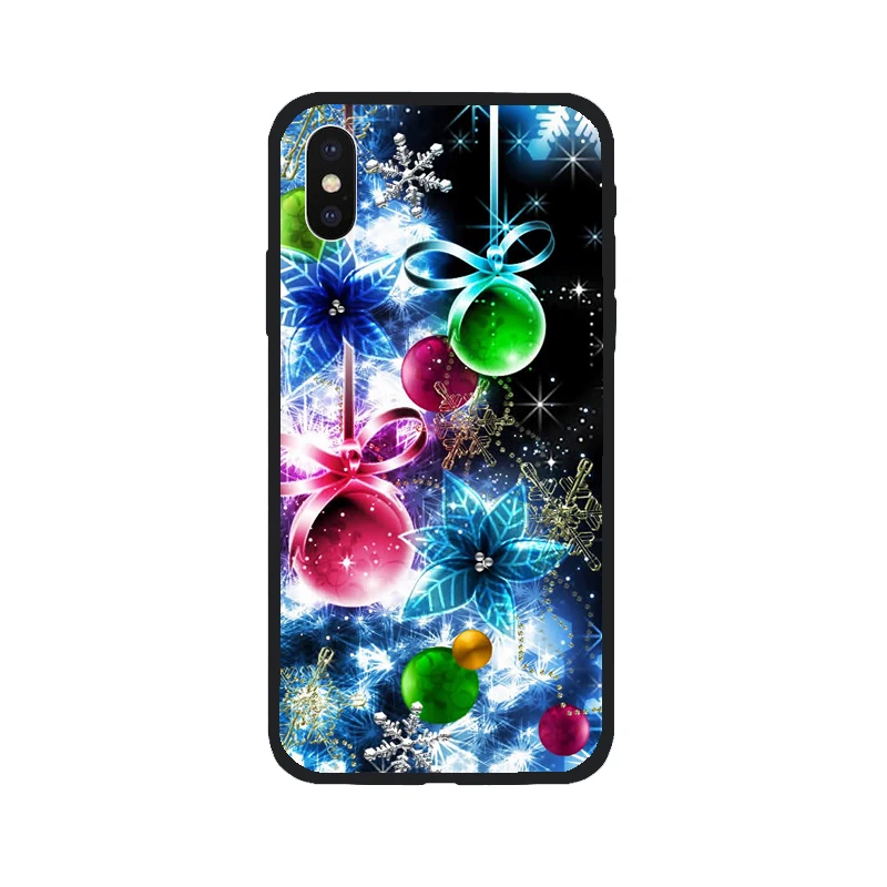 Рождественский Тонкий чехол для мобильного телефона 6 6s 7 8 iPhone 5 5S SE plus x 10 xs max xr