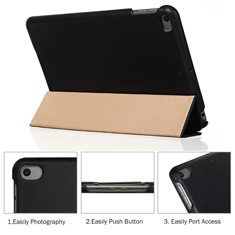 Jisoncase кожаный чехол для нового iPad mini 5 7 9 дюймов 2019 с сильной защитой