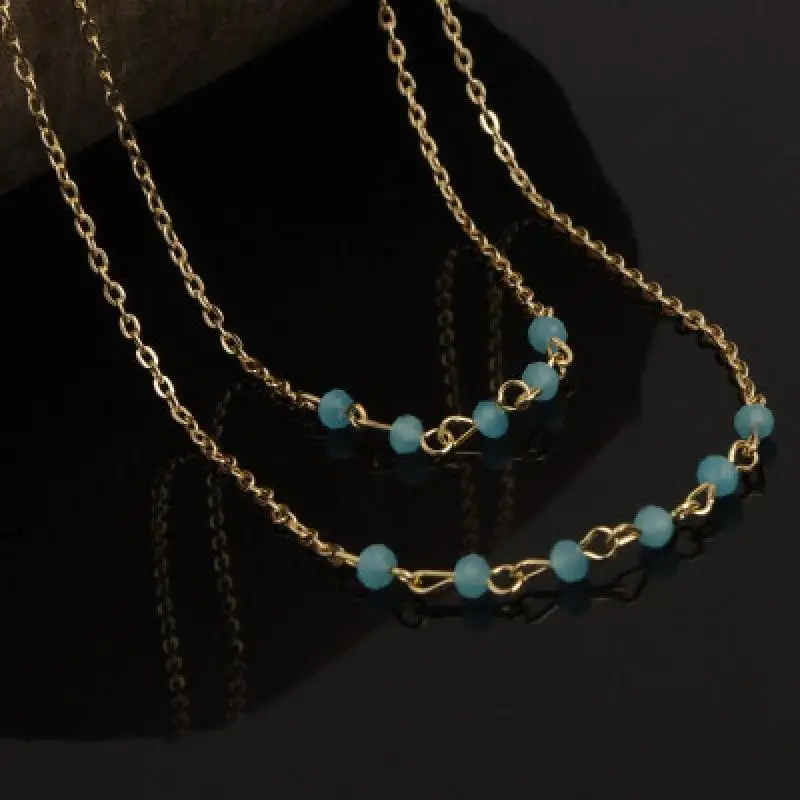 Богемия многослойный ручной крест имитация жемчуга сердце цепь подвески