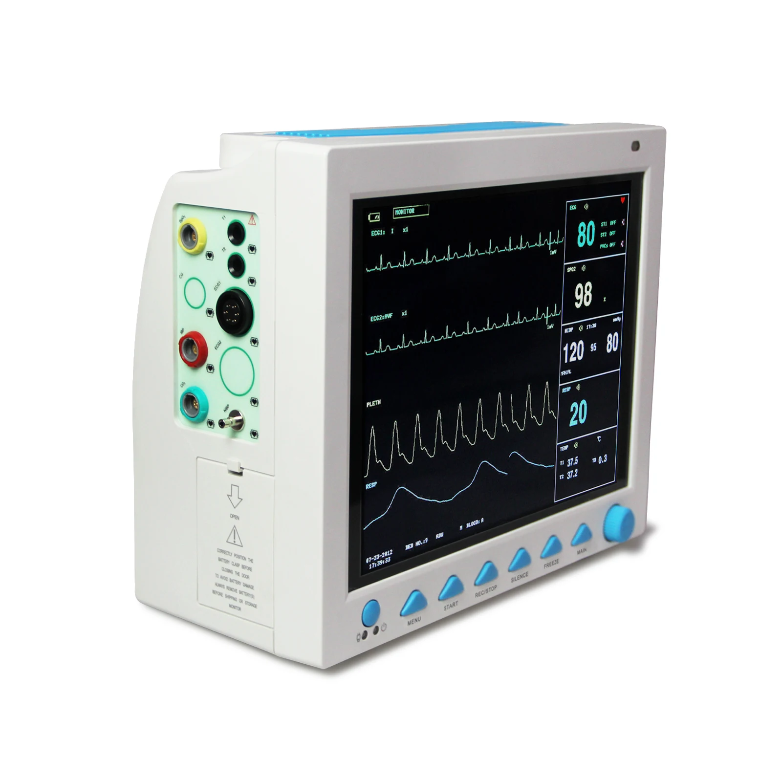 Фельдшерский Монитор пациента CMS8000 VET 6 параметров жизненные знаки ECG NIBP SPO2 RESP TEMP PR
