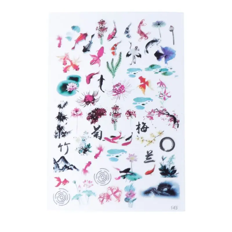 

8 Pcs/set Epoxy Crystal Filling Material Gold Fish Sticker DIY Jewelry Making