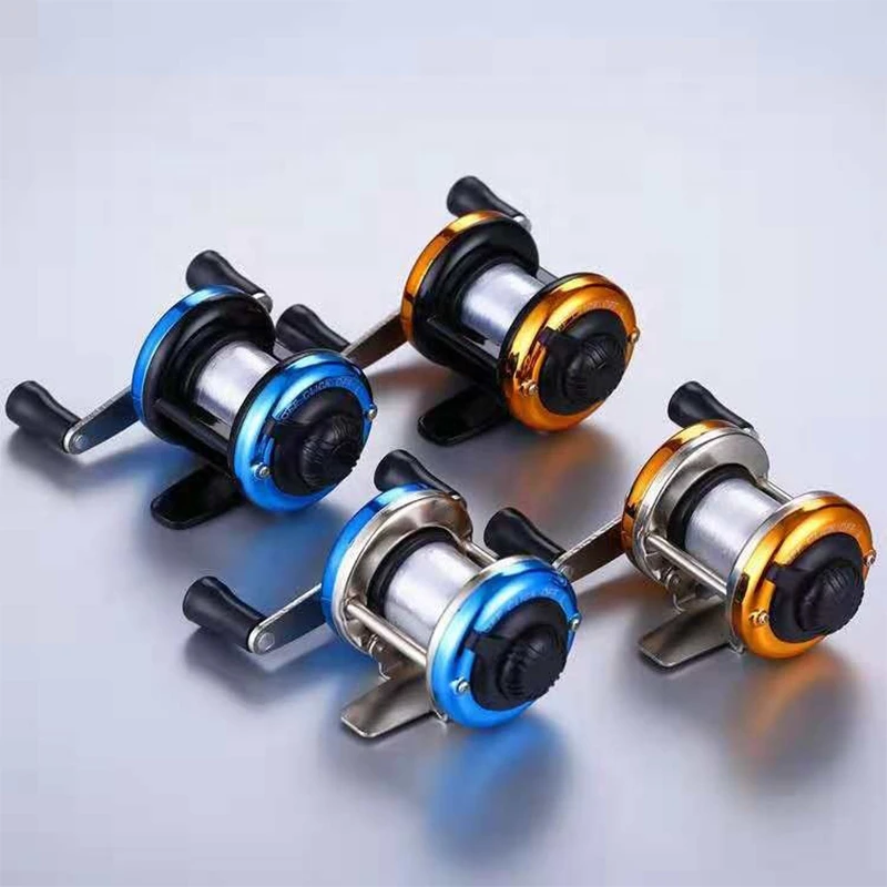 Мини-барабан катушка спиннинга для морской рыбалки Портативный зимней литой