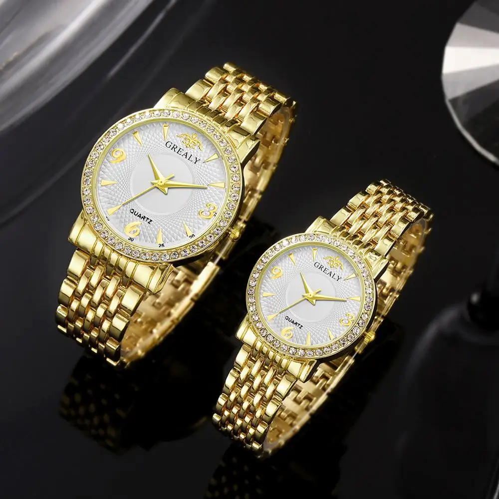 Парные часы Лидирующий бренд стальные механические наручные для мужчин и женщин