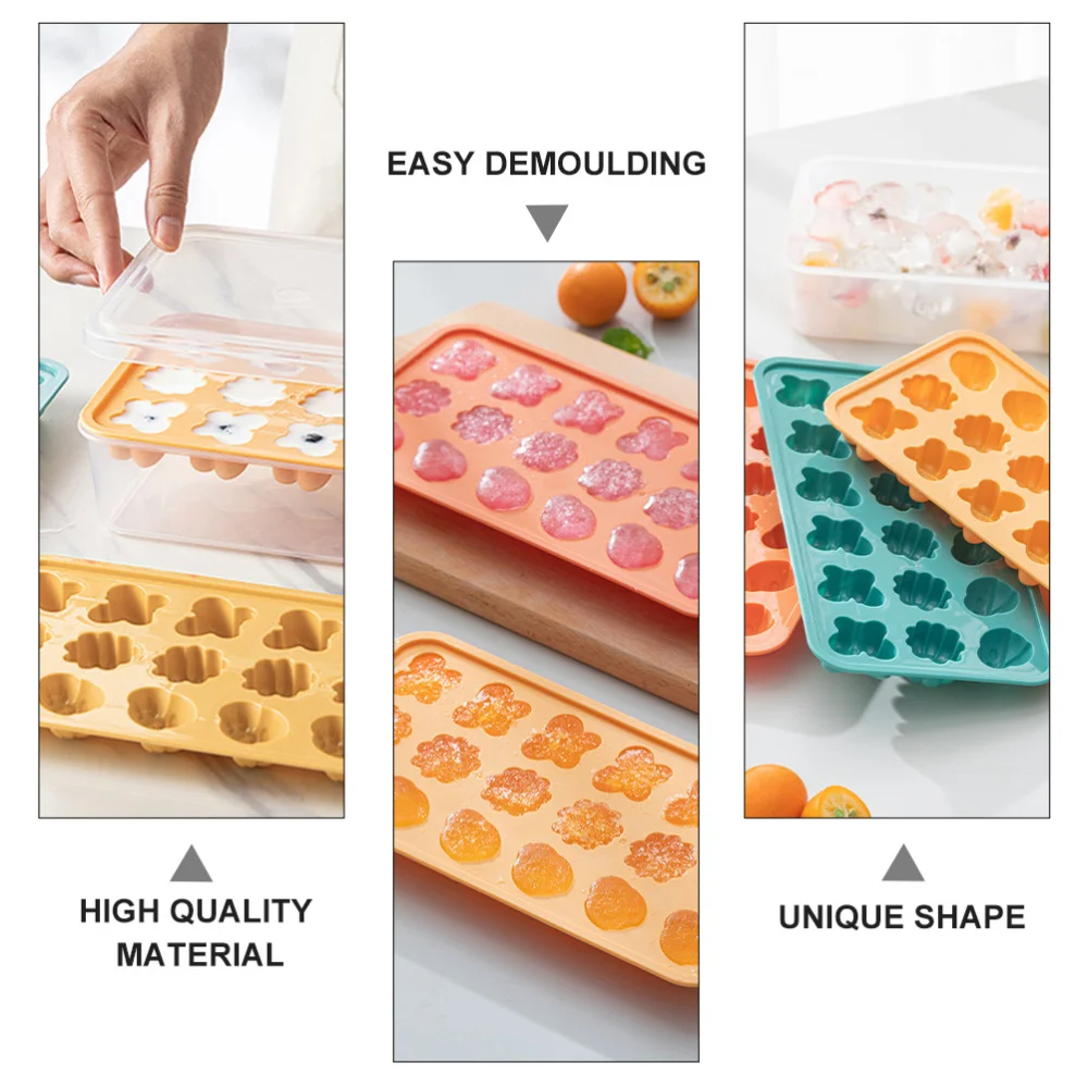 

3pcs 18-grid Ice Making Molds Household Ice Cube Trays for DIY Making Ice Cube