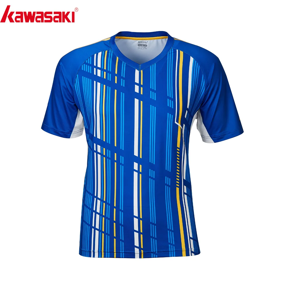 

Kawasaki Badminton Shirt Men Quick Dry Short-Sleeve Tennis Training T-Shirts For Male Sportswear ST-R1206