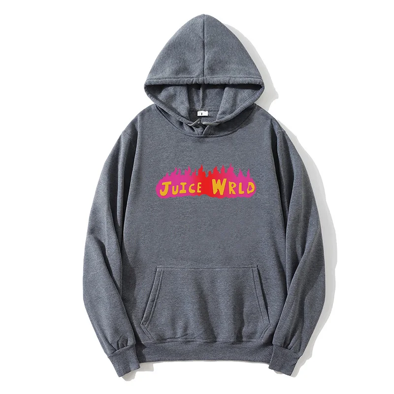 

Hooded Sweatshirt Juice Wrld Juice Wrld Juicewrld Trap Rap Rainbow Trouble Juice World Red Flame J UICEWrld Hooded Sweatshirt