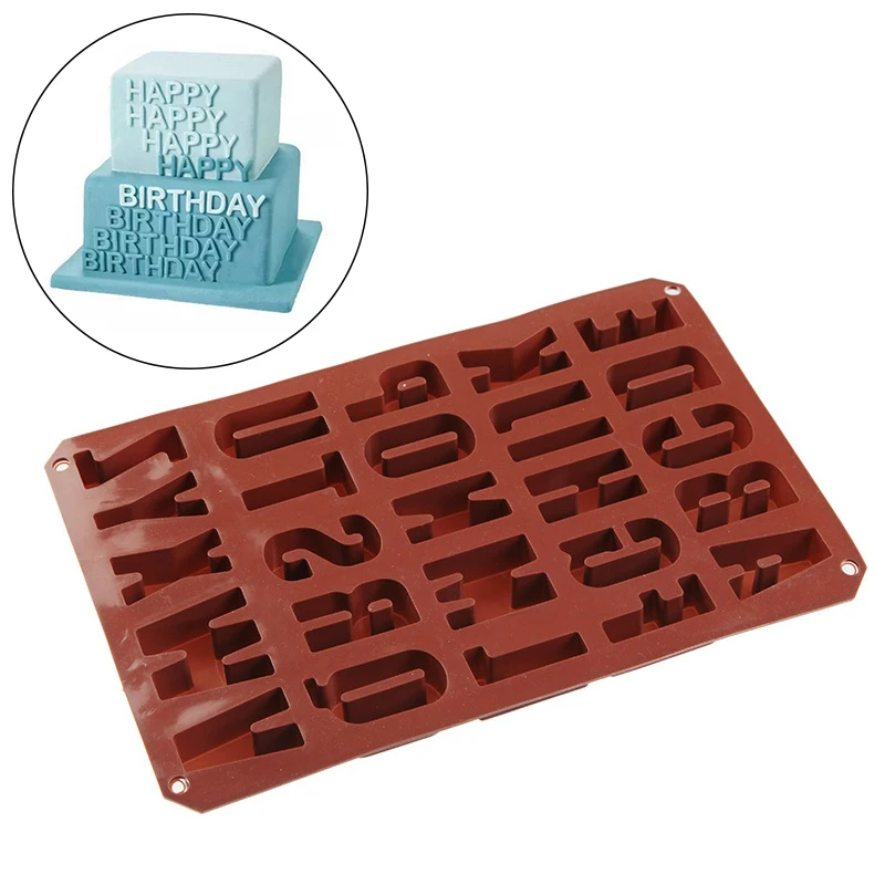 Форма для выпечки и мыла 26 дюймов силиконовая форма буквы с антипригарным