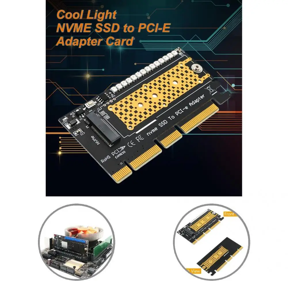 

Практичная Антикоррозийная плата адаптера NVME SSD к PCI-E, компактный адаптер, карта без драйвера для ПК