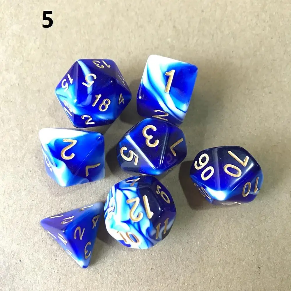 Новое поступление акриловые игральные кости DND комплект dobbelstenen dados ролевые игры в