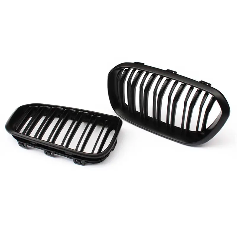 Глянцевая черная/матовая черная автомобильная гоночная решетка для B M W 1 серии F20
