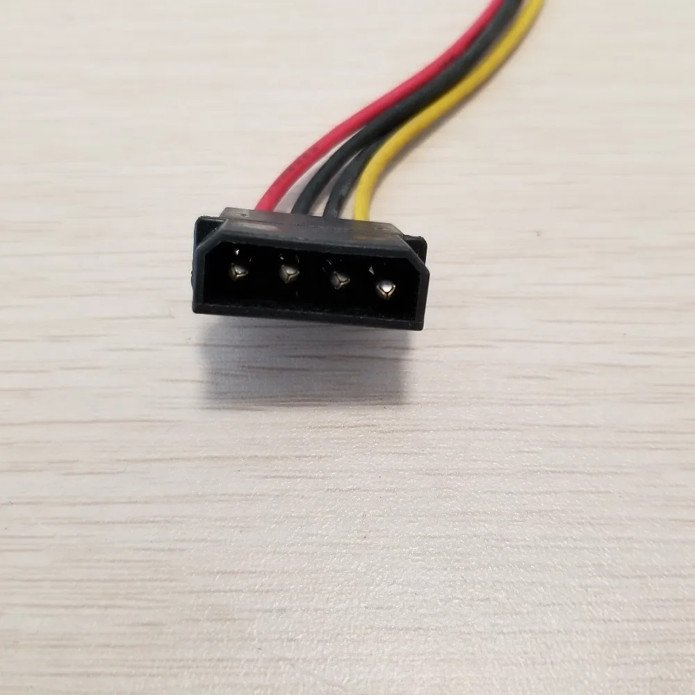 4 контактный IDE Molex на 3 портовый SATA Удлинительный кабель питания 18AWG для жесткого
