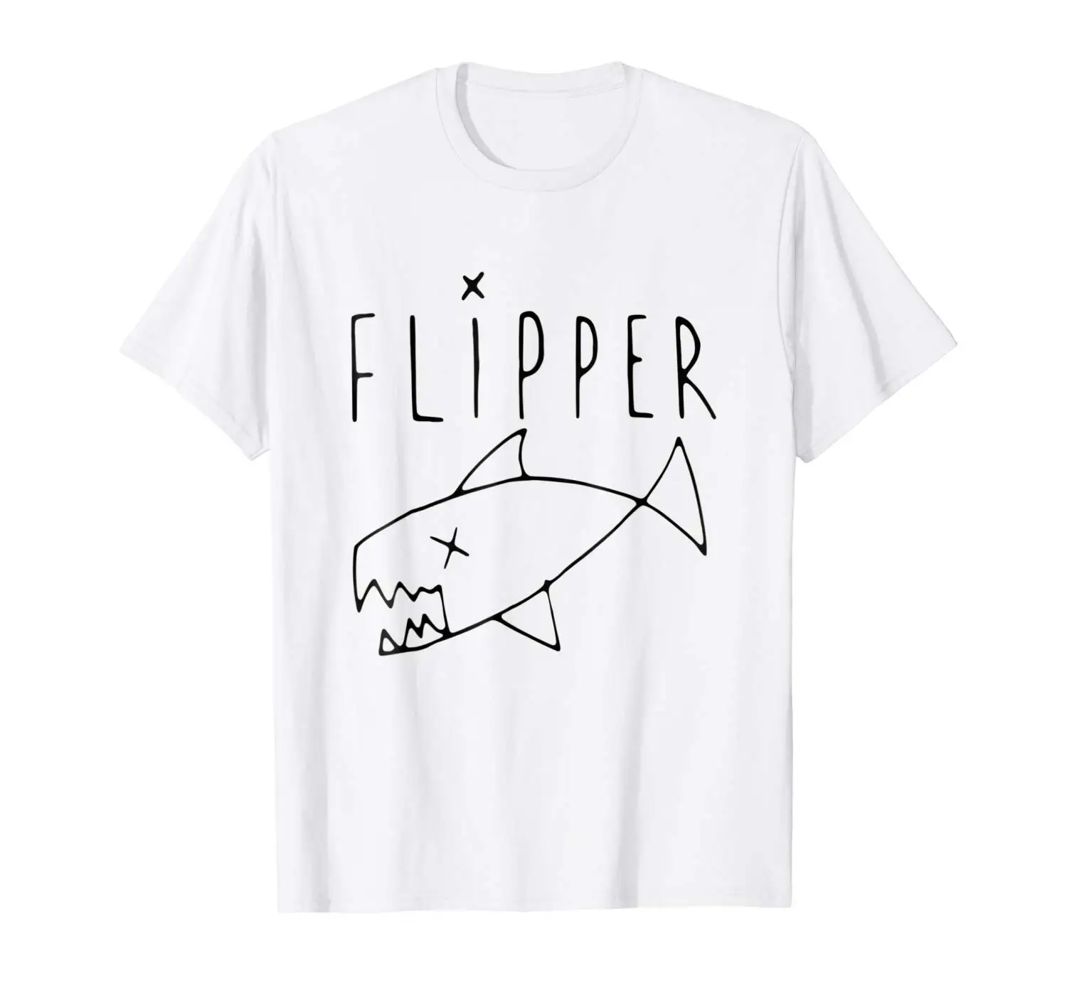 2019 модная мужская футболка с коротким рукавом 100% хлопок Флиппер панк Рок гранж