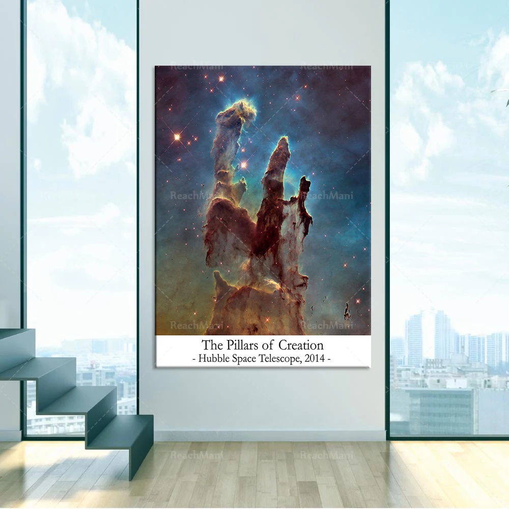 

Serpence constellation, the pillar of space nebula printmaking