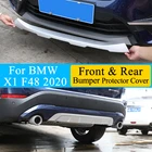 Автомобильный Стайлинг, защита переднего и заднего бампера, защитная накладка, наклейки из АБС-пластика, хром для BMW X1 F48 2020, внешний аксессуар