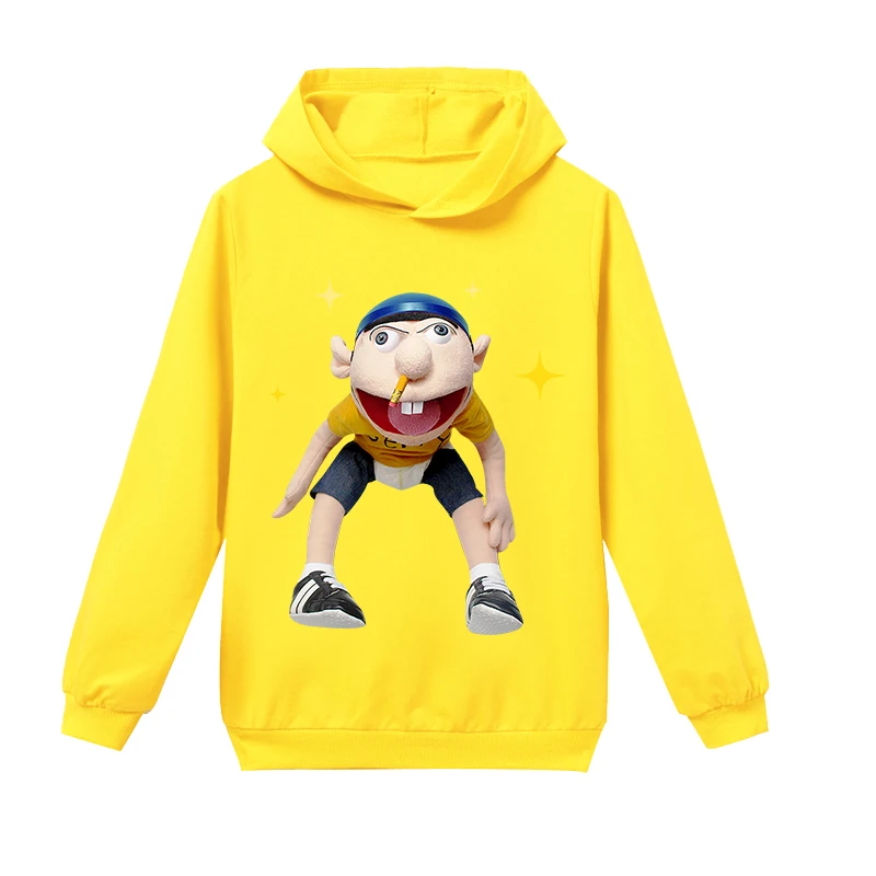 

Jeffy Print Hoodies for Teen Girls Funny Zipper Active Baby Boys Clothes Casaco Infantil Sweatshirt Kids Tops Polerones