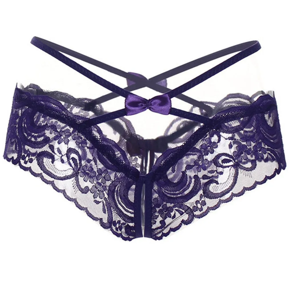 

4PC One Size Women Personality Multi-Color Lace Underwear Ladies Bow Underwear Dropshipping Hot Sale Sexy Women G String Hot NEW