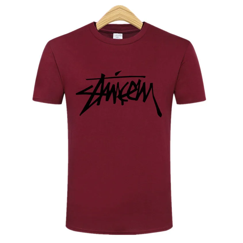 

2021 new spring men's long-sleeved round neck T-shirt letter printing Korean version of self-cultivation street trend casual swe
