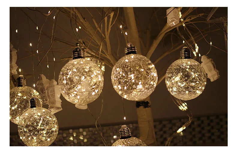 10 см размер, прозрачная медная гирлянда в форме сот, 3M, Guirlande Led Noel, декор для рождественской гирлянды на окно