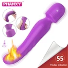 PHANXY 55 режимов волшебная палочка, мощный женский вибратор, Стимулятор клитора, товары для взрослых, секс-товары для женщин, мастурбатор