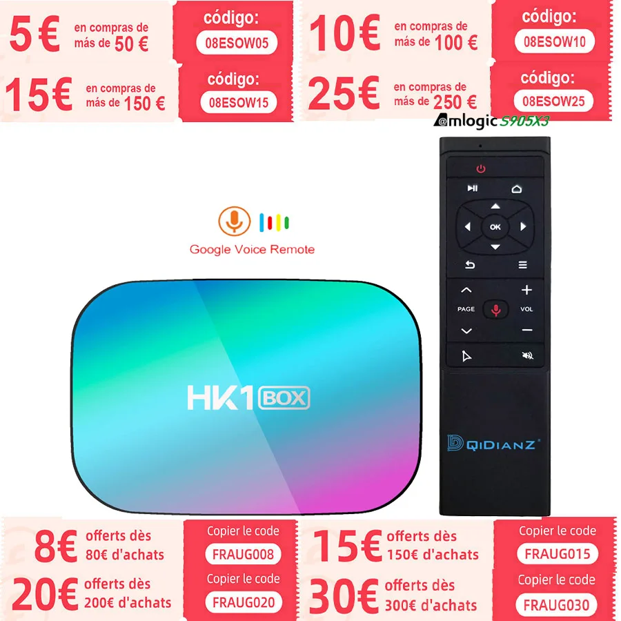 

HK1BOX 4GB 128GB 8K Amlogic S905X3 Smart TV BOX Android 9.0 Dual Wifi 1080P 4K Youtube Set Top Box HK1 BOX PK X96AIR X3 A95XF3
