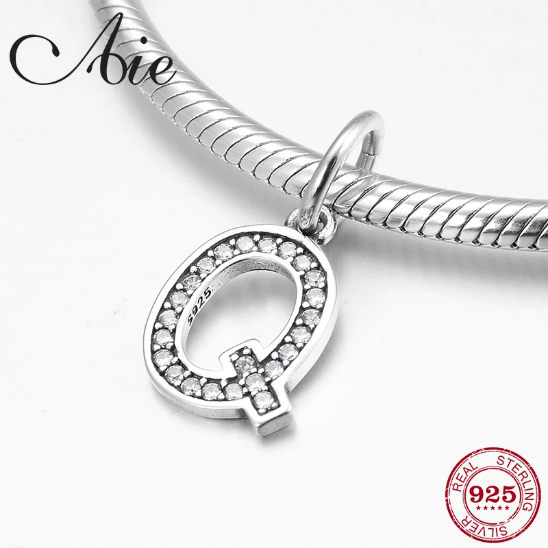 Бусины-подвески из серебра 925 пробы с буквами алфавита | Украшения и аксессуары