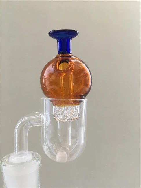 Круглый нижний кварцевый Банкер с Terp Peral Bubble Carb cap |