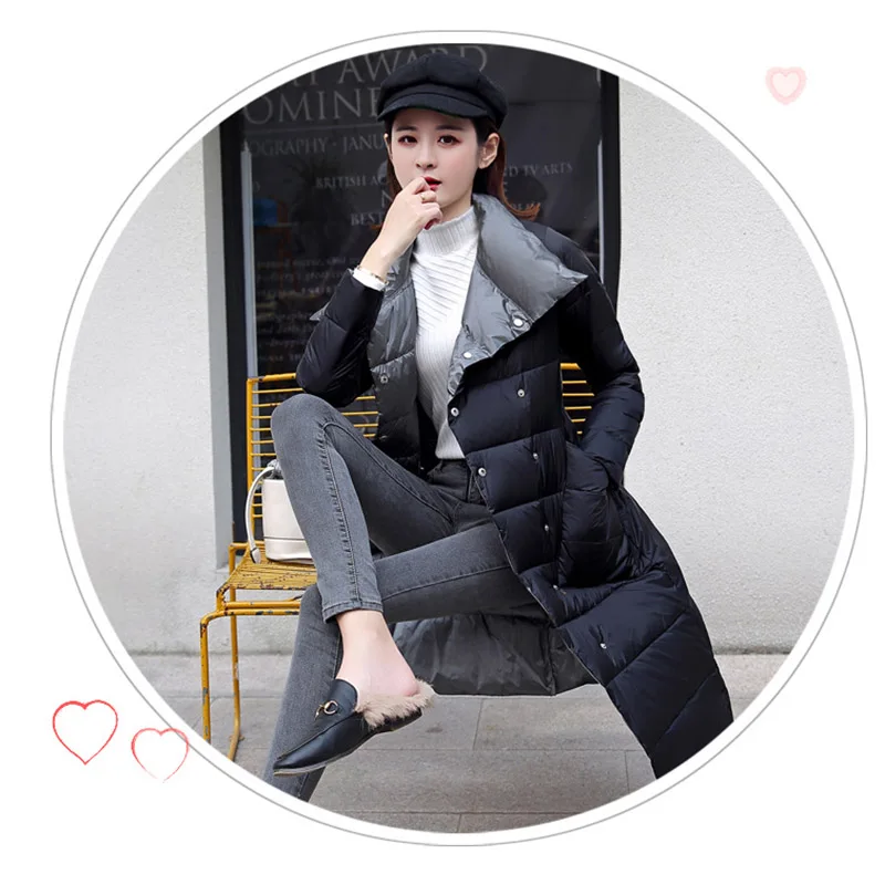 Хлопковая куртка для женщин зима 2020 верхняя одежда пальто женское длинное
