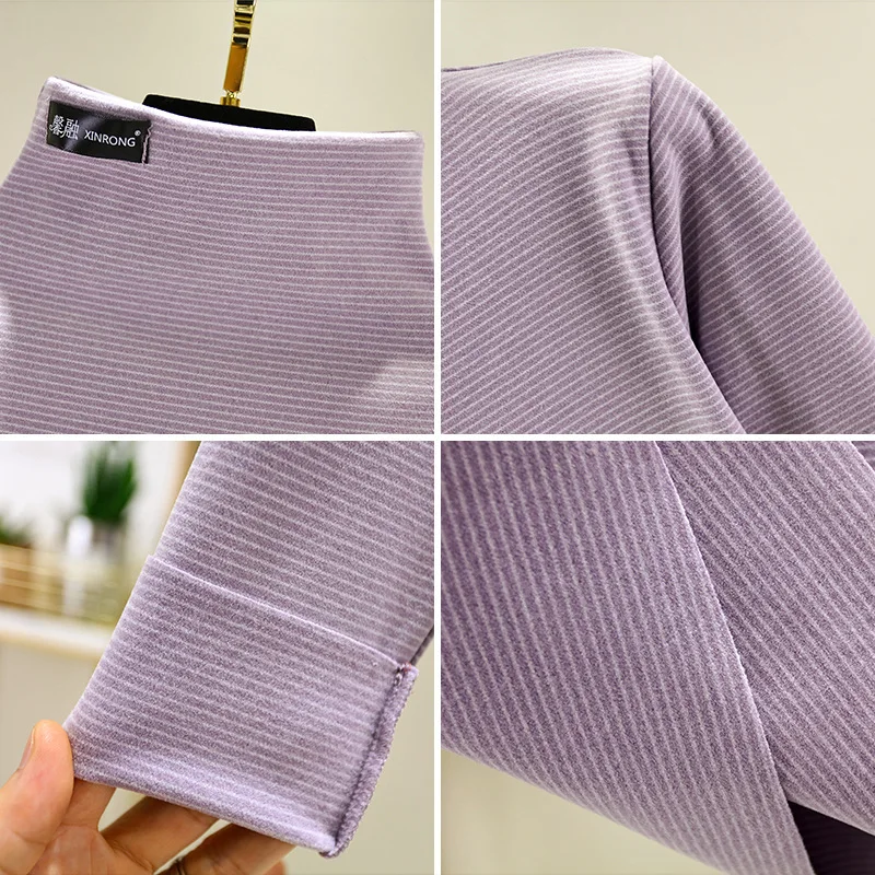 

Autumn and Winter New Style Korean-style Slim Fit Dralon High Collar Long Sleeve Base Shirt Women's Leisure T-shirt Warm Co