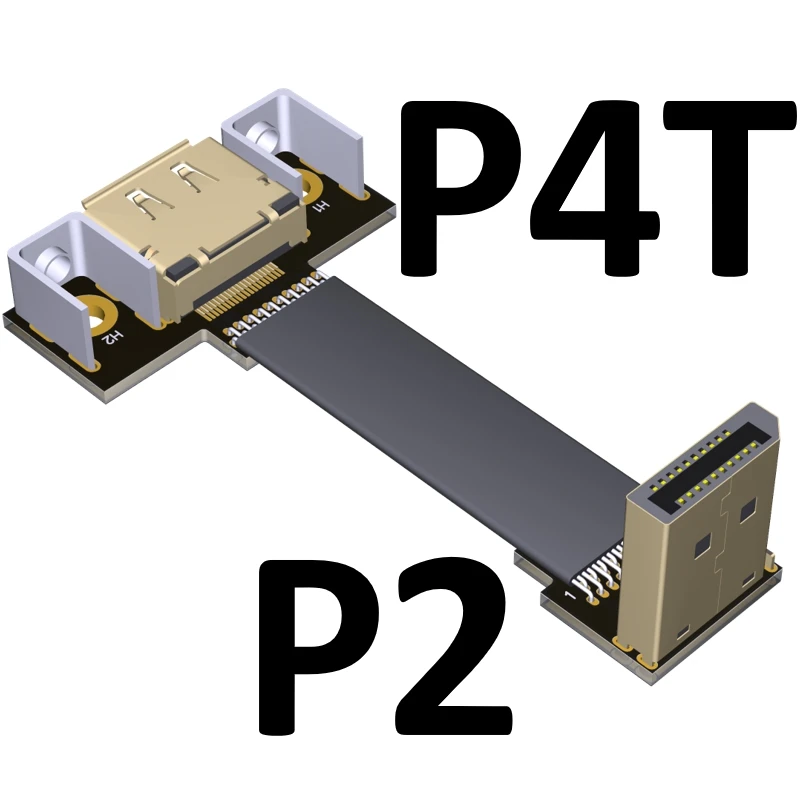 Ленточный Удлинительный кабель DisplayPort плоский экранированный FPC EMI DP угловой