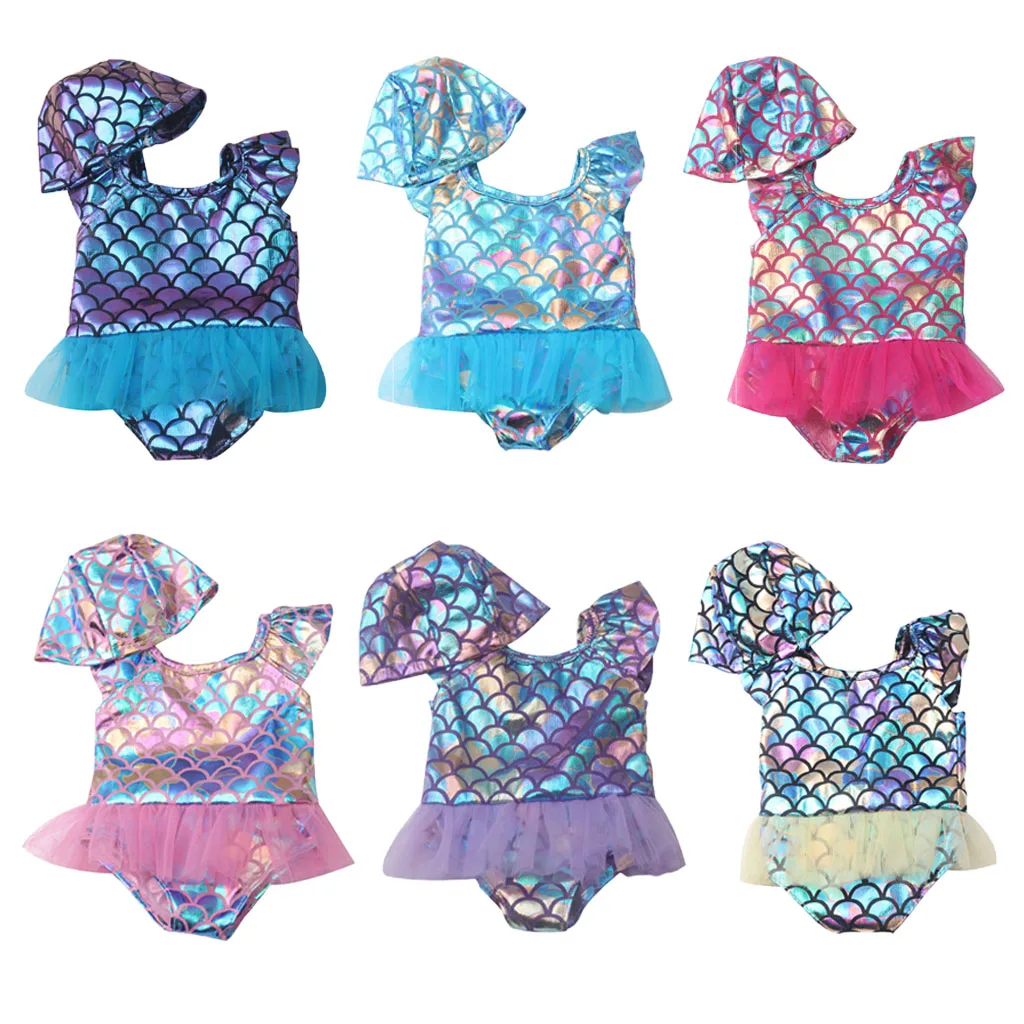 

Летний купальный костюм, комплект одежды для кукол 18 дюймов, включает в себя одежду и кепку