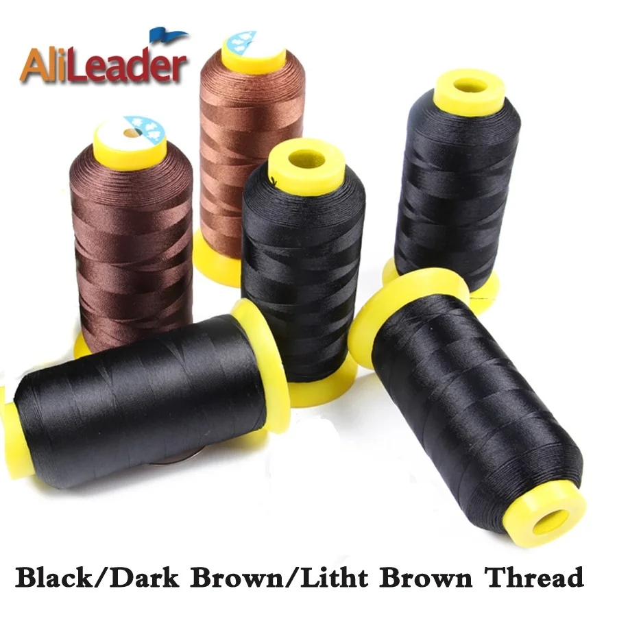 Нейлоновая плетеная нить для волос Alileader 1500 м черная хлопковая швейной машины