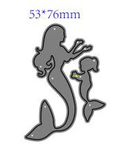 

Mermaid Shape Metal Cutting Die DIY for Scrapbooking Decoration Crafts