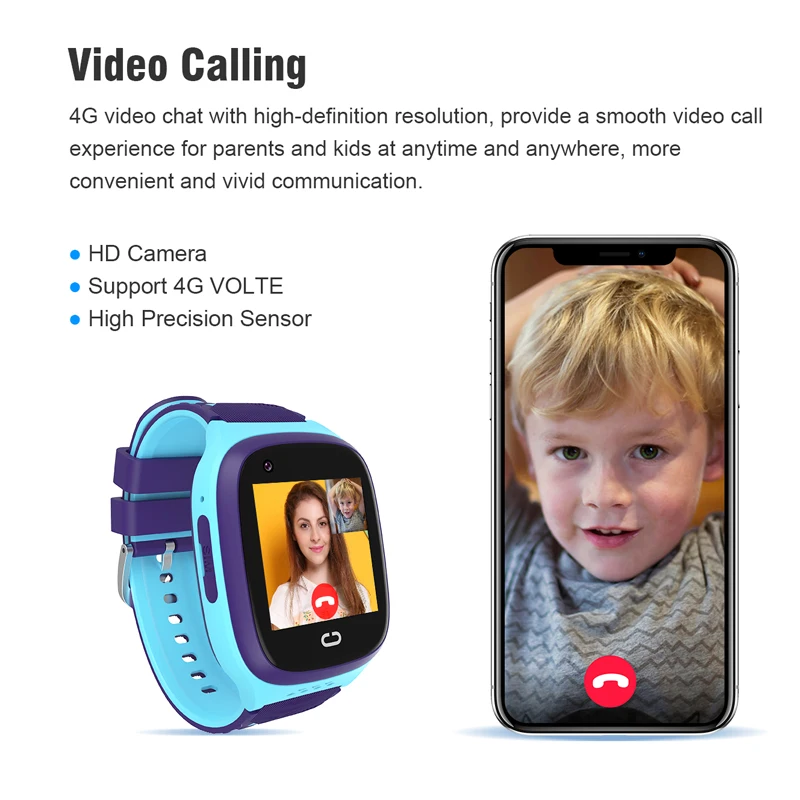 LT31 Детские умные часы 4G GPS LBS SOS камера Видеозвонок IP67 Водонепроницаемый