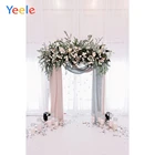 Фон для свадебной фотосъемки с изображением цветов и венков