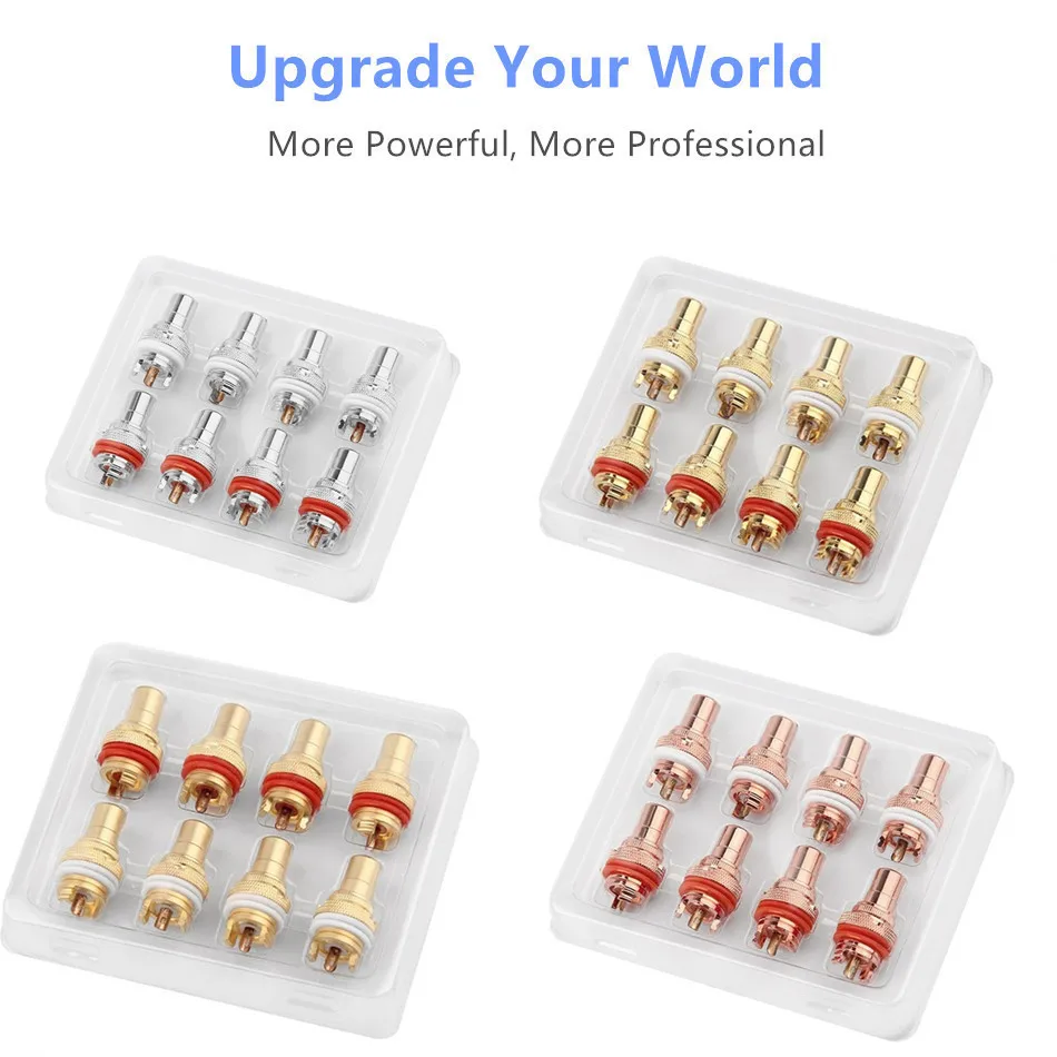 Разъем RCA гнездо шасси разъемы для динамиков яркий/тупой/родиевое покрытие