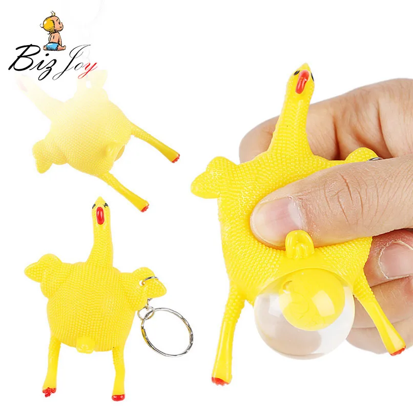Сжимаемый антистресс Восстанавливающий восходящий мини крик курица цыпленок
