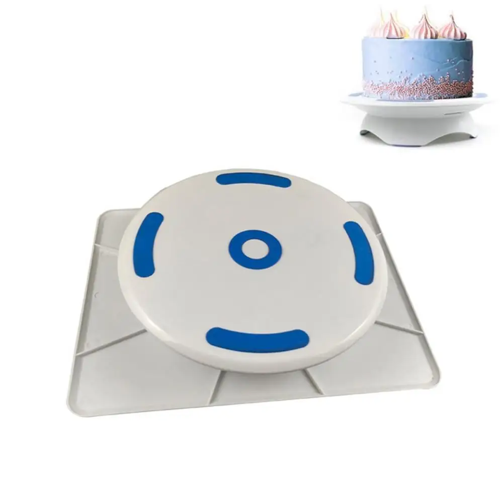 

Two-in-one rotary laminating cream turntable baking tools plastic cake mounting table