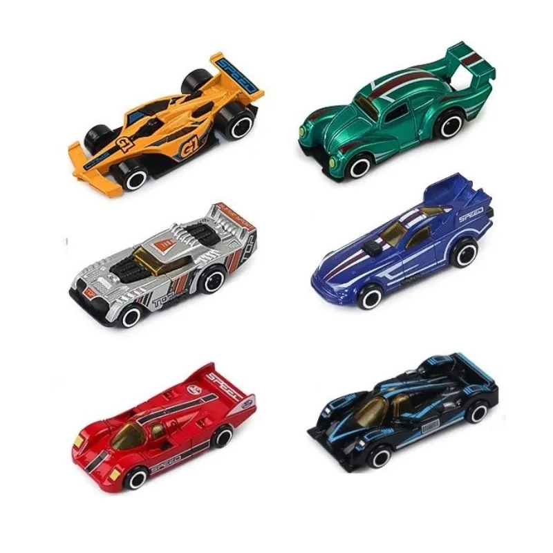 Набор из 6 предметов модель автомобиля сплава 1:64 инерционная скользящая