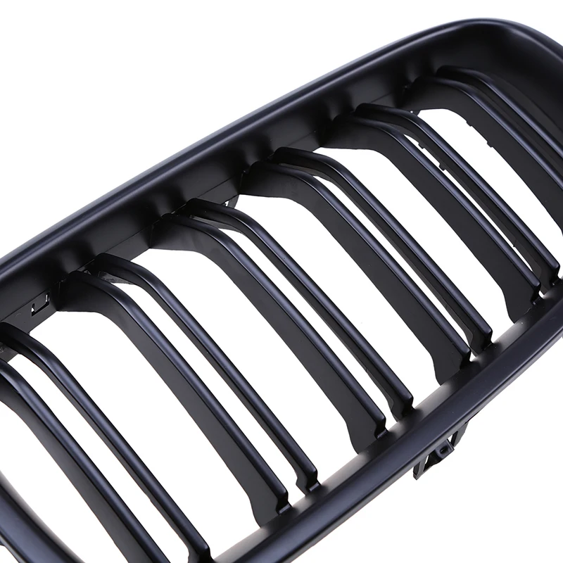 Автомобильная передняя решетка радиатора POSSBAY с двойной линией матовые черные