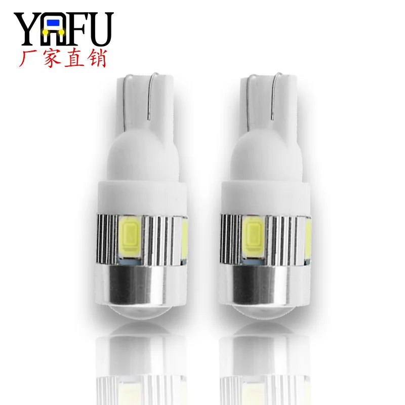 

Производитель T10 автомобильная светодиодная лампа T10 5630 6smd светодиодная широкая лампа w5w 194 маленькая Светодиодная лампа для автомобисветил...