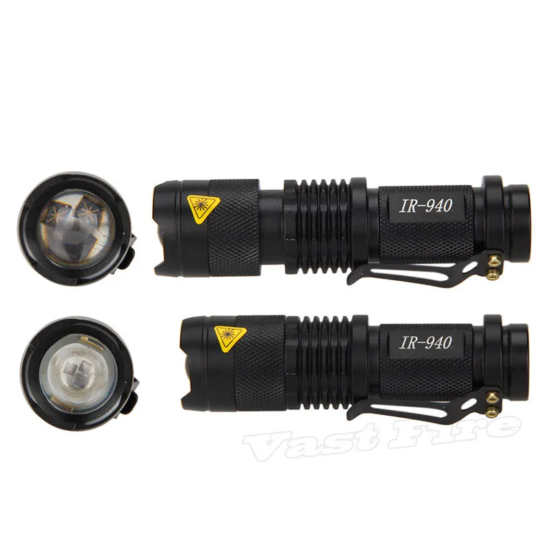 Открытый Портативный 940nm ИК-лампа 5 Вт Zoom инфракрасный свет для радиатора фонарик охотничий фонарь лампа Ночное видение подсветка для оружия