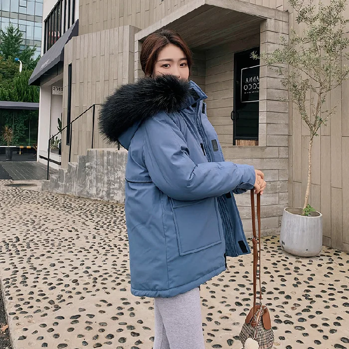 

High-end luxury brand autumn winter down jacket women short paragraph loose super fire bread coat cotton uniforms coat women