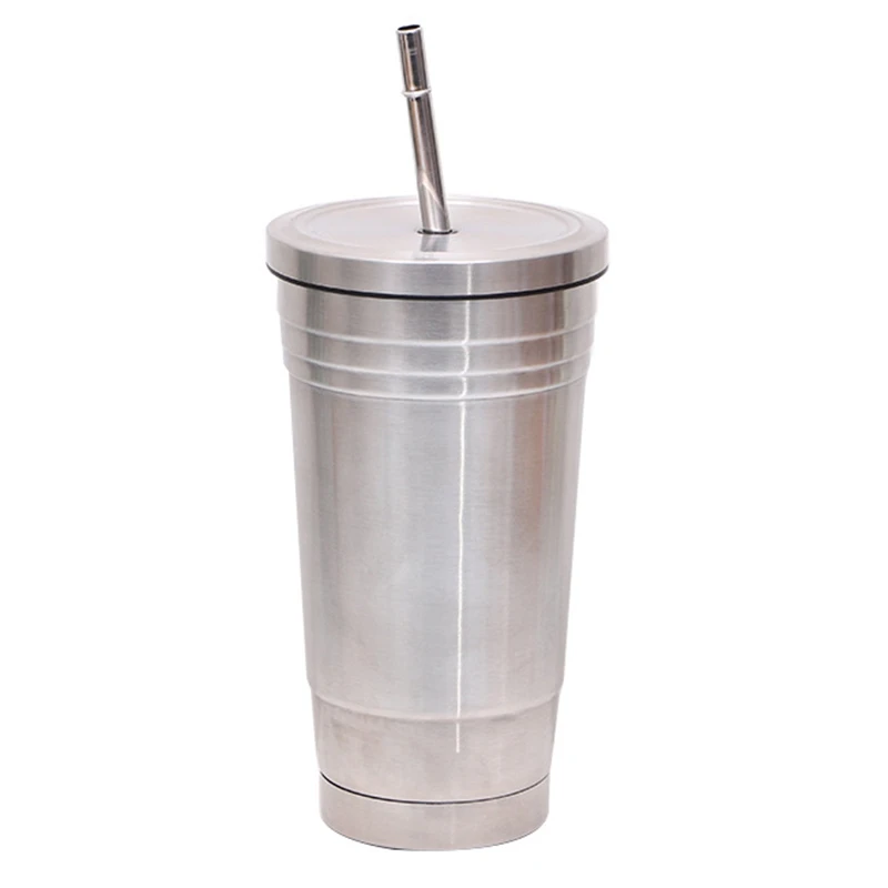 500 мл кофейная кружка из нержавеющей стали Термокружка с крышкой пивные кружки