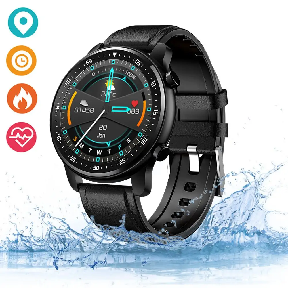 1 28 дюймов умные часы с сенсорным экраном Многофункциональный прочный Bluetooth 4 0