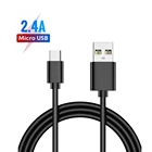 Кабель Micro USB 2.4A для Xiaomi 1s 2 2s 3 4s Redmi 2s 3s 3X 4X 5 6 Note 2 3 4 4X 5 мобильный телефон, кабель для быстрой зарядки
