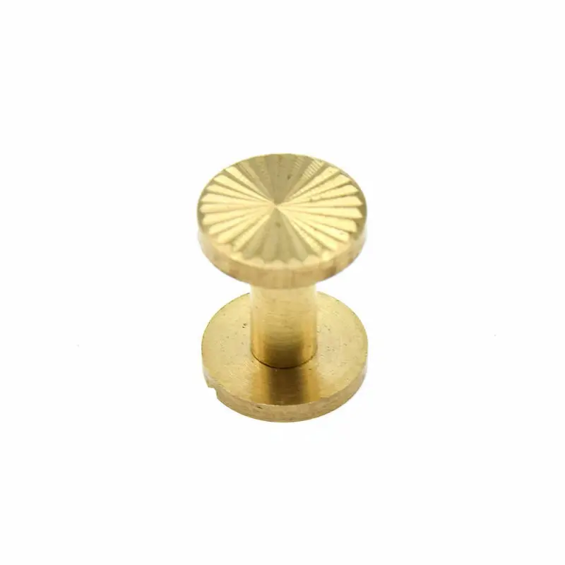 5PCS Brass Screw Rivets Flat Head for DIY Leathercrafts Book Binding Arts | Инструменты