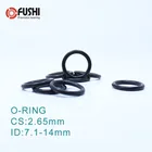 CS2.65mm EPDM уплотнительное кольцо ID 7,17,588,599,510*2,65 мм 100 шт уплотнительное кольцо уплотнительное уплотнение выхлопное крепление резиновый изолятор втулка